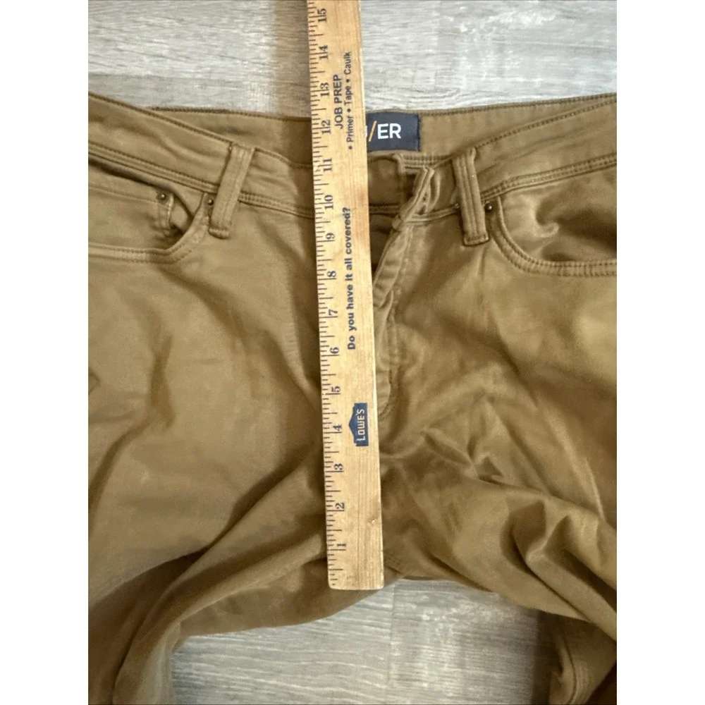 Duer DU/ER Mens Pants 34 X 32  Brown Relaxed Taper Jeans Five-Pocket Stretch